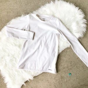 Reebok White Thermal Long Sleeve Top!